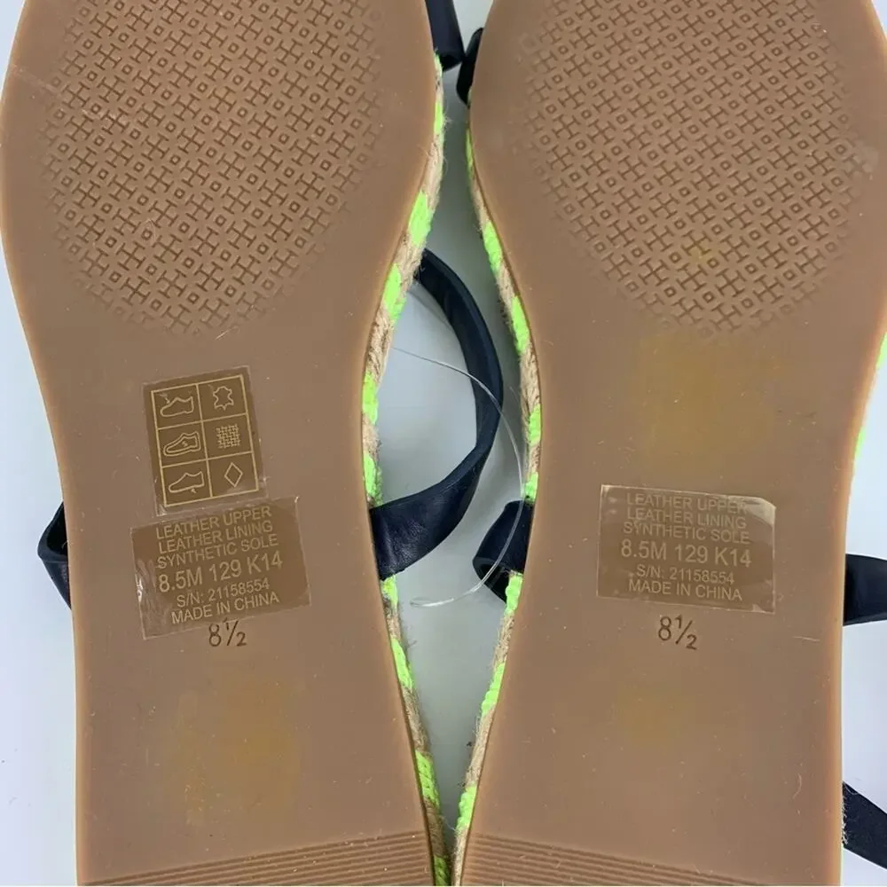 Tory Burch Two Band Flat Espadrille Slide Sandals 8.5 - Picture 12 of 14
